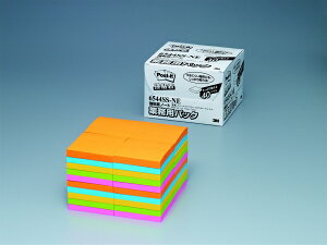 【最大2,000円オフCOUPON 11月1日-6日9時59分まで】スリーエムジャパン【3M】Post It<ポスト・イット> 強粘着ノート 業務用パック 75mm×75mm 5色混色 90枚×40パッド オレンジ/エレクトリックブルー/