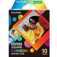 FUJIFILM 富士フィルム チェキスクエア用フィルム レインボー RAINBOW 10枚入り 16671320