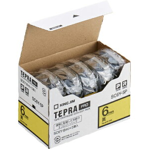 �y12/20(�y)24h���聚���I��2�l��1�l���ő�S�z�|�C���g�o�b�N���v�G���g���[�z�L���O�W����KING JIM���e�v���uPRO�v�e�[�v�J�[�g���b�W�@�G�R�p�b�N(5����)�@���^������ SC6Y-5P�@6mm���@8m