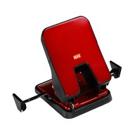 マックス MAX 金属製Wゲージ搭載 軽あけパンチスクーバ DP-50T DP90220 50枚とじ A3 レッド 軽あけ 穴あ…