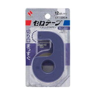 Nichiban ニチバン セロテープ（R） セロテープ小巻カッター付まっすぐ切れる　青　CT-12DCB