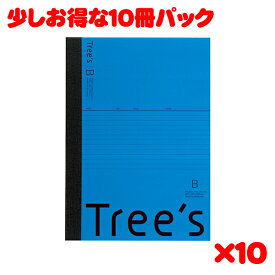 日本ノート スタンダードノート Tree's B5サイズ B罫30枚 ネイビー UTR3NB 10冊パック