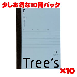 ���{�m�[�g �X�^���_�[�h�m�[�g Tree's B5�T�C�Y B�r50�� �u���[�O���[ UTR5BGR 10���p�b�N