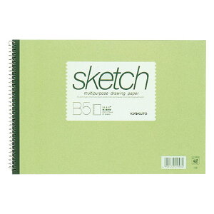 【最大2,000円オフCOUPON 11月1日-6日9時59分まで】日本ノート キョクトウ スケッチブック B5サイズ オリーブ SK410