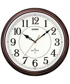 カシオ（CASIO) 壁掛け時計 濃茶 電波時計 IQ-1051NJ-5JF