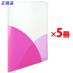 【10月24日20時-27日9時59分までエントリーで2点購入P5倍・3点以上でP10倍】プラス (PLUS) スリムホルダーファイル A4 4ポケット Pasty パスティ FC-860SHF ラズベリーピンク 5冊 98-862 ×5