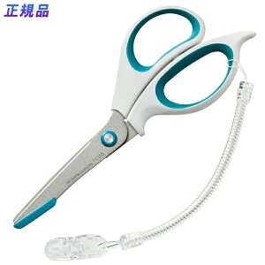 【最大2,000円オフCOUPON 11月1日-6日9時59分まで】プラス(PLUS)はさみ フィットカット 安全ガイド付 フッ素コート ホワイト/ブルー SC-165AFM 34-329