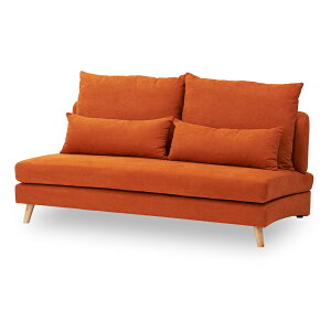 【最大2,000円オフCOUPON 11月1日-6日9時59分まで】関家具 sekikagu 3人掛けソファ タピオカ オレンジ 315624 ソファ リビング ゆったり 座面 広々 橙