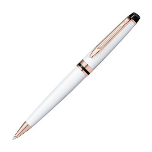 WATERMAN ウォーターマン ボールペン エキスパート エッセンシャル プレシャスホワイトPGT 2168111 名入れ可 高級 フランス プレゼント 名入れ可 高級 名前入れ 誕生日 プレゼント 還暦 就職 入学