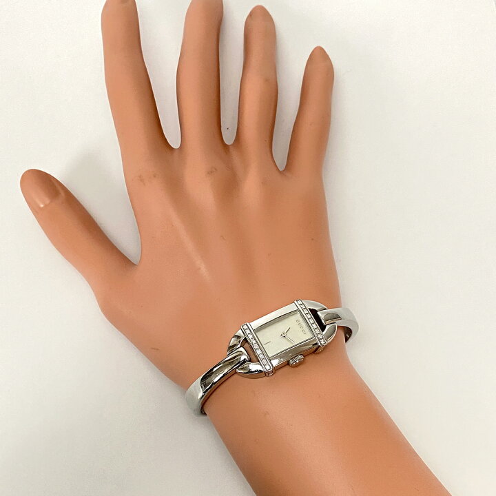 楽天市場】GUCCI グッチ 6800L ベゼルダイヤモンド 腕時計 ステンレス  