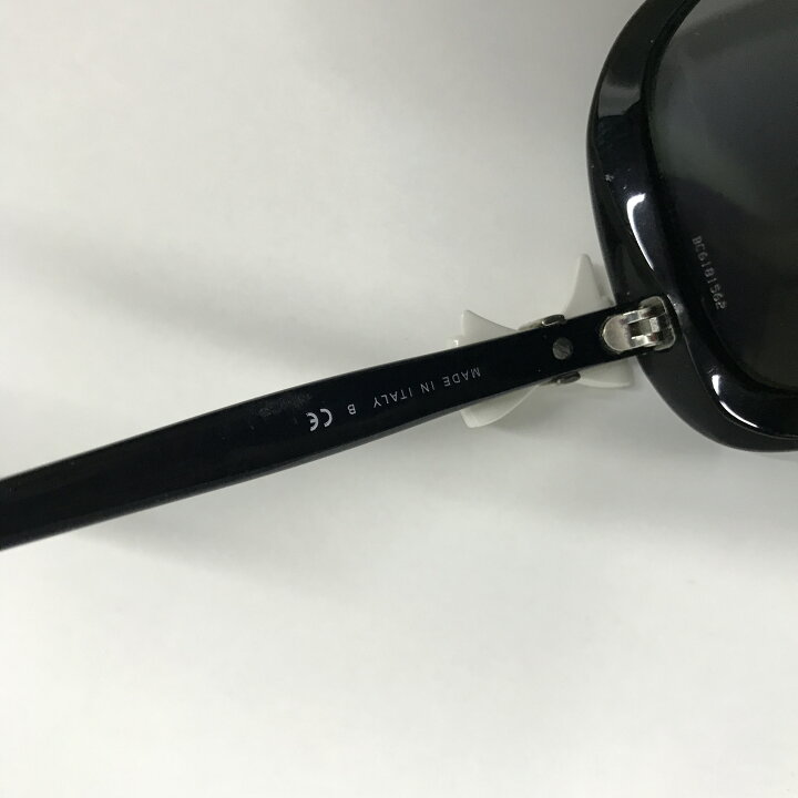 楽天市場 Chanel シャネル サングラス 5171 A ブラック リボンモチーフホワイト ギャランティーカート 眼鏡ケース レンズ小傷あり 中古 リサイクルマートエコパーク
