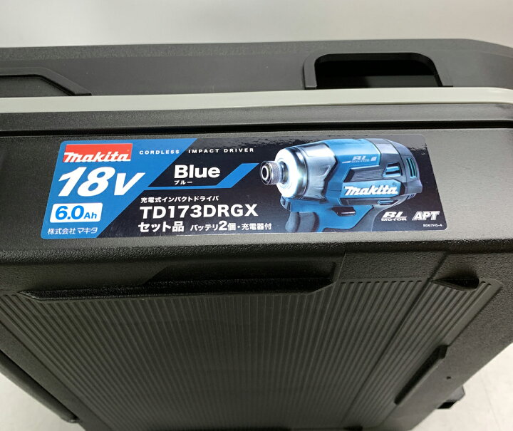 楽天市場】makita 充電式インパクトドライバ 【 TD173DRGX 】 ブルー 