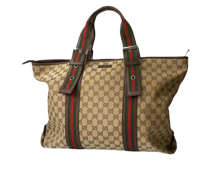 楽天市場】【中古美品】GUCCI グッチ シェリーライン トートバッグ  