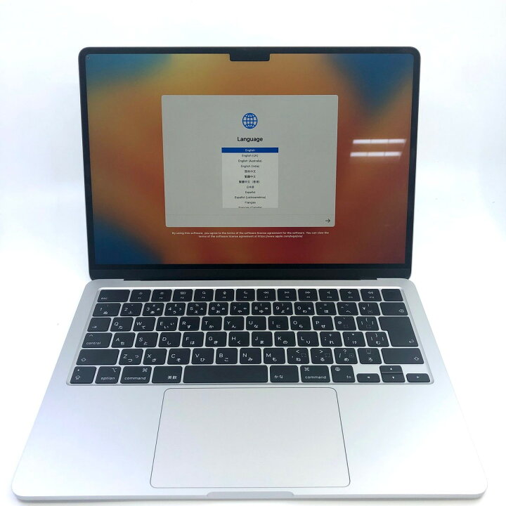 楽天市場】美品 MacBook Air シルバー MLXY3J/A 8GB 256GB M2チップ 13 