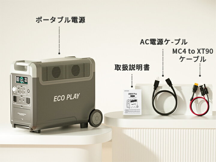 楽天市場】【☆大好評！☆防災対策＆大容量で安心】ECOPLAY ポータブル 