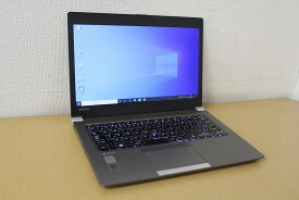 【中古】【Windows10Pro搭載】【SSDモデル】ワイド液晶で画面も広々！第6世代Core i7 6500U(2コア/4スレッド/2.5G-3.1Ghz)搭載♪SSD256G！東芝 Dynabook R63/U『無線LAN搭載』『Windows10』『お買い得！通常品』