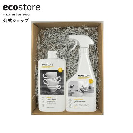 【24日20時～2H★20％オフCP配布中】【エコストア公式】ecostore キッチンギフトセット ＜マルチクリーナー(シトラス) ディッシュウォッシュリキッド(レモン) 500ml＞食器用洗剤 植物由来 水まわり 内祝い プレゼント 新築祝い 出産祝い お中元