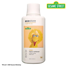 NEW【エコストア公式】ecostore SESAME STREET(セサミストリート) ファブリックソフナー＜シトラス＞500mL / 柔軟剤 衣類用 洗剤 さっぱり 爽やか 植物由来 肌にやさしい 低刺激 ベビー