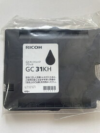 リコー純正品アウトレット外箱なしインクカートリッジGC31KH ブラック