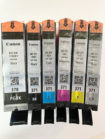 キャノン純正品アウトレット外箱なしインクカートリッジBCI−371+370 6MP 6色パック