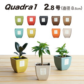 【おしゃれ 植木鉢 スクエア】Quadra pot (クアドラ1) / ecoforms (エコフォームズ)【室内・屋外・かわいい】