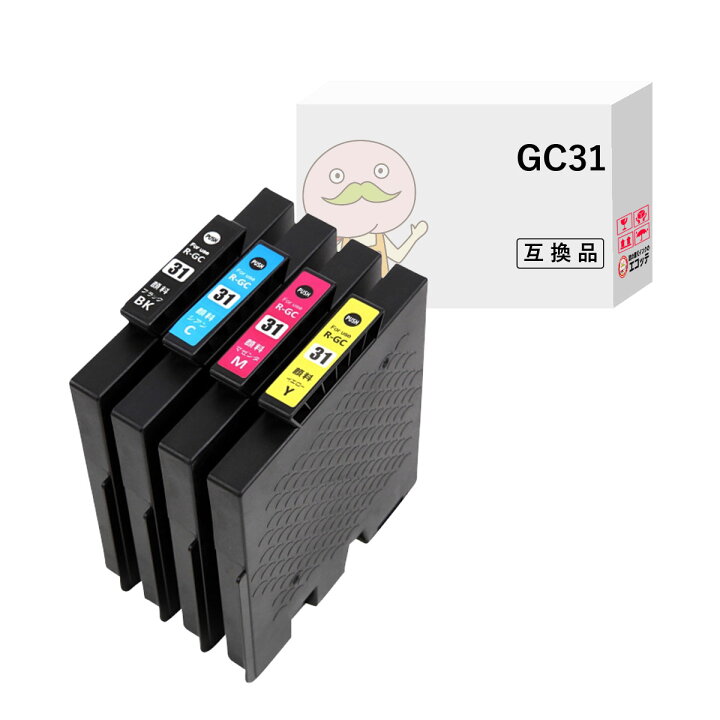 楽天市場】GC31 RICOH ( リコー )用 互換インクカートリッジ 顔料 標準 