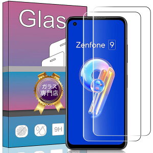 �y2���Z�b�g�z�Ή� ASUS Zenfone 9 �p�̐�p�K���X�t�B���� �����K���X �t�� �K���X �����^ �ی�t�B���� �Ή� ASUS Zenfone 9 �p�̐�p ���{���Ɏq�f��AGC �����ߗ� �d�x9H ��U�h�~ FOR ASUS Zenfone 9 �p