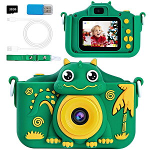 POSO �L�b�Y�J���� �q���p �q�ǂ��g�C�J���� TypeC�[�d 4000����f 1080P HD ����J���� �f�W�^���J���� 2.0�C���`IPS��� 32GB�J�[�h�t 8�{�Y�[�� ���B��@�\ 3-12�� �j�̎q ���̎q �a���� �q���̓� �N 