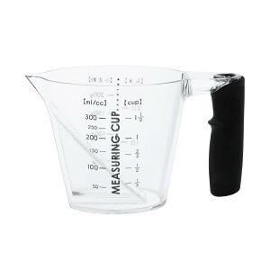 アンドエヌイー(&NE) 計量カップ 300ml nikii ク リア 中 日本製 耐熱 電子レンジ対応 食洗機対応 上から見える お米 2合 小麦粉 200g 水 熱湯 おしゃれ NIM-249