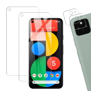 �y2+2���Z�b�g�zKPNS ���{�f�ސ� �����K���X Google Pixel 5 �p �K���X�t�B���� �J�����t�B���� �J�o�[ �ی�t�B����
