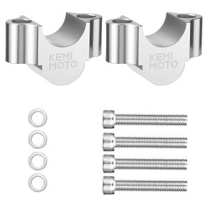 KEMIMOTO �n���h���|�X�g �o�C�N 20mm�A�b�v �ėp �n���h���o�[ ���C�U�[ ��22.2mm�p �n���h���X�y�[�T�[ CNC���H �A���~�j�E�� �Z���[250 KAWASAKI z800 z1000 �X�Y�L GSX-R1000 ���}�n�ȂǂɑΉ��\ (�V��