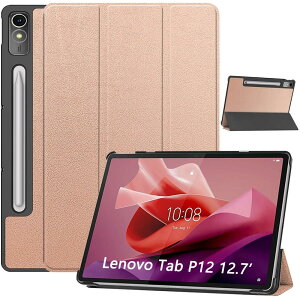 Lenovo Tab P12 �P�[�X �V�^ Lenovo Tab P12 �J�o�[ �X�^���h�@�\�t�� �ی�P�[�X Lenovo Tab P12 12.7�C���` �^�u���b�g �P�[�X �O�� ����PU ���U�[ �J�o�[ �L�Y�h�~ ���^ ���y�� �S�ʕی�^ �P�[�X �Ϗ�