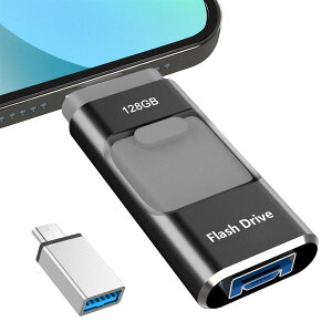 �y��p�A�v���s�v�z4in1 i Phone�Ή� USB������ 128GB �A�v���s�v ���� �o�b�N�A�b�v iPad�Ή� usb�������[ �ʐ^�ۑ� �X���C�h�� iOS/Type-C/USB/Micro USB���� �f�[�^�ڍs �O�t��USB �X�}�z/PC/iPad�Ή� �e�ʕs