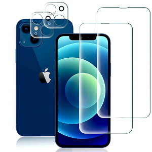 �y4������zFOR iphone 13 mini 5.4 �p�� �K���X�t�B���� 2�� + 2�� FOR iphone 13 mini 5.4 �p�� �J���� �����K���X FOR iphone 13 mini 5.4 �p�� �K���X�t�B���� �t���ی�t�B���� �S�ʕی� �ϏՌ� �ɔ� 99%������