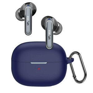For EarFun Air 2/EarFun Air 2 NC �P�[�X HVUYAL �����h�~�p�̃t�b�N�𓋍ڂ��� �y�� �L�Y�h�~ �h�o �����ɂ��� �_�炩�ȃV���J�Q���̃X�|�[�c�N�[���ȃf�U�C�� �Ռ� �z�� �X���� �\�t�g �P�[�X�J�o
