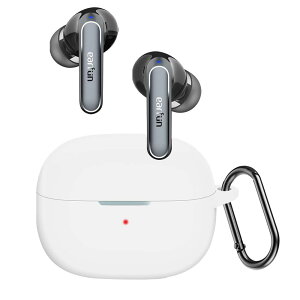 For EarFun Air 2/EarFun Air 2 NC �P�[�X HVUYAL �����h�~�p�̃t�b�N�𓋍ڂ��� �y�� �L�Y�h�~ �h�o �����ɂ��� �_�炩�ȃV���J�Q���̃X�|�[�c�N�[���ȃf�U�C�� �Ռ� �z�� �X���� �\�t�g �P�[�X�J�o