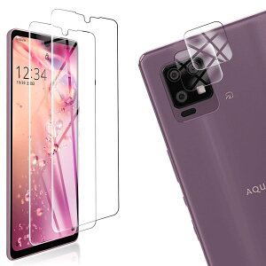 �y4���Z�b�g�z FOR AQUOS zero6 SHG04 �p�̃K���X�t�B���� + 2�� FOR AQUOS zero6 �p�� �J���� �t�B���� �y4������z�����^ �����K���X �ی�t�B���� FOR AQUOS zero6 SHG04 �p�̈��Ɏq�� �����ߗ� �d�x9H ��U�h