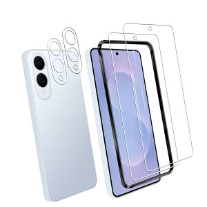 �y2+2���Z�b�g��F�؃��b�N������z2�� FOR Galaxy S25 Edge �p�̃K���X�t�B���� + 2�� FOR Galaxy S25 Edge �p�� �J���� �t�B���� �y�K�C�h�g�t���z�T�|�[�g��F�؃��b�N���������^ �����K���X �ی�t�B