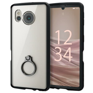 �G���R�� AQUOS sense7 SH-53C | SHG10 �P�[�X �J�o�[ �����O�t�� �ϏՌ� �Ռ��z�� TOUGH SLIM LITE ���d�x �����Čy���ϏՌ��P�[�X �X�g���b�v�z�[���t�� �u���b�N PM-S226TSLFCRBK