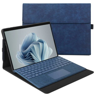 xisiciao یP[X For Microsoft Surface Pro 9/10/11th TPU \tgVFt L[{[hJo[T[tFXv9ƌ݊ ČyM݌v (Blue)
