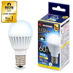 �yE17�z�A�C���X�I�[���} LED�d�� 60W�`���� �����F �������a17mm �L�z�� �����Ή� LDA7N-G-E17-6T6