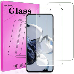 �y2���p�b�N�z�Ή� Xiaomi 12T / Xiaomi 12T Pro �p�̃K���X �t�B���� �Ή� Xiaomi 12T Pro �p�̋����ی�K���X FOR Xiaomi 12T �p�̉t���ی�t�B���� �y���{���Ɏq�f��AGC���i �d�x9H �C�A�[����U�h�~ �Ռ��z