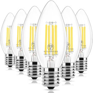 Wonninek 4W LEDtB gd E17 VfAd 40W` C35XC^d 2700KdF Ή PSEF؍ς Px556[ ȃGl F LzN A^Cvd Q  l