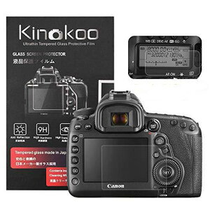 kinokoo �f�W�^���J�����t���ی�t�B���� �t���v���e�N�^�[ Canon EOS 5D MarkIV��p canon 5d mark4��p �t�����j�^�[�p�K���X�v���e�N�^�[ 0.25mm�ƕ\���o�l���p�����\�ی�t�C�����Z�b�g 2�Z�b�g(5D4)