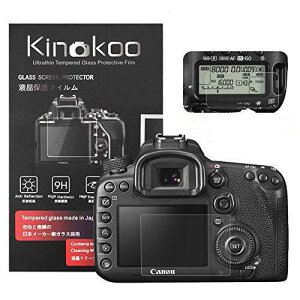 kinokoo �f�W�^���J�����t���ی�t�B���� �t���v���e�N�^�[ Canon EOS 7D MarkII��p Canon EOS 7D Mark2��p �t�����j�^�[�p�K���X�v���e�N�^�[ 0.25mm�ƕ\���o�l���p�����\�ی�t�C�����Z�b�g 2�Z�b�g(7D