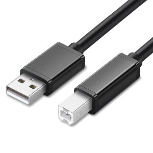 USB �v�����^�[�P�[�u�� 1m USB2.0 Type B �P�[�u�� Canon/Epson/Brother/HP�Ȃǂ̃v����,�X�L���i�[,�s�A�m,DAC �ɑΉ� ���̂ق�USB(B�^�C�v)�@�� (PVC�f��-�u���b�N)