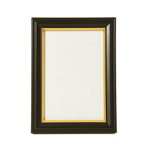 FUJICOLOR 額縁 肖像額 無反射ガラス L 木製 ブラック 404986 59556