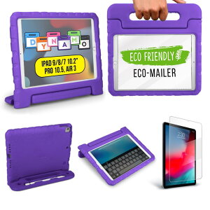 Cooper Cases DYNAMO �y���V�����[�z���_�[�t�� �ϏՌ� �P�[�X �y iPad 10.2 ��9���� / ��8���� / ��7���� / Air 10.5 2019 ��3���� / Pro 10.5 �z �q�� �L�b�Y �y�� EVA �n���h�� �i�p�[�v���j