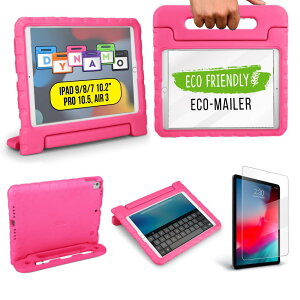 Cooper Cases DYNAMO �y���V�����[�z���_�[�t�� �ϏՌ� �P�[�X �y iPad 10.2 ��9���� / ��8���� / ��7���� / Air 10.5 2019 ��3���� / Pro 10.5 �z �q�� �L�b�Y �y�� EVA �n���h�� �i�s���N�j