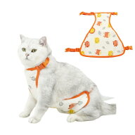 MEIAOJIA 犬 猫 術後服 犬猫用 腹巻 男女兼用 ペット術後ウェア 猫の服 ネコ 犬 介護服 離乳服 皮膚保護 …